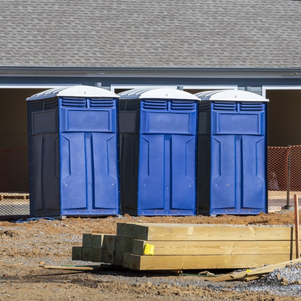 how can i report damages or issues with the porta potties during my rental period in Yates NY